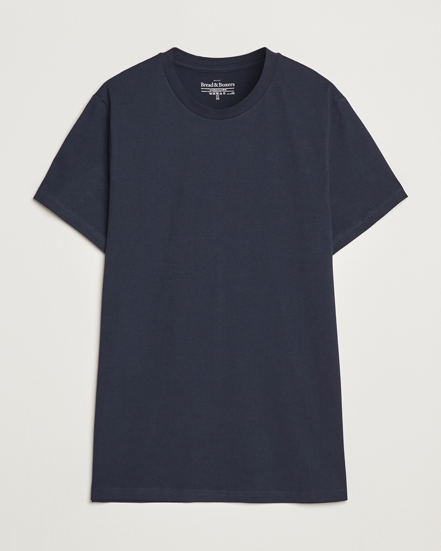 Bread & Boxers Crew Neck Regular T-Shirt Dark Navy – Sininen