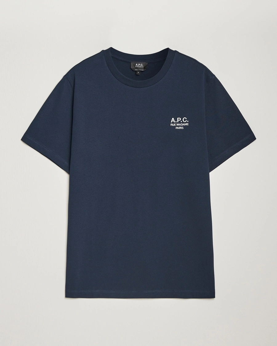 A.P.C. Rue Madame T-Shirt Dark Navy/Ecru – Sininen