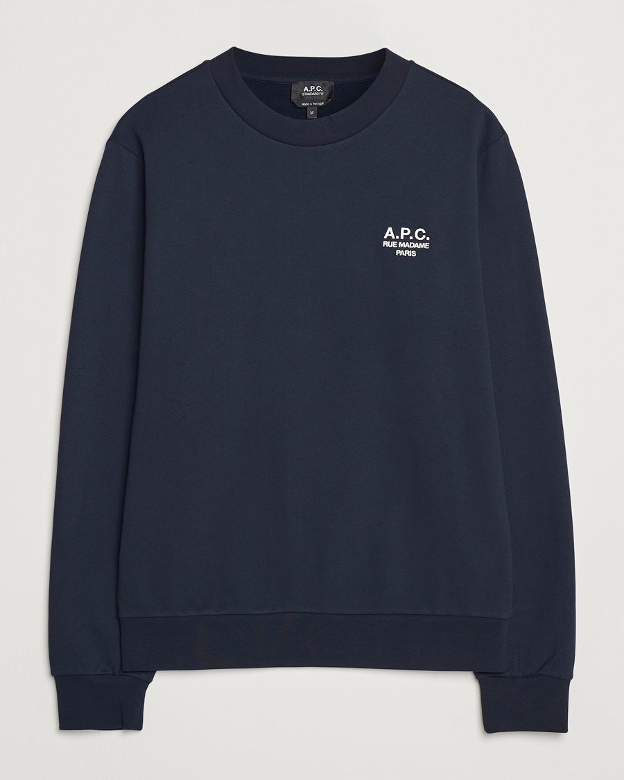 A.P.C. Rue Madame Sweatshirt Dark Navy – Sininen