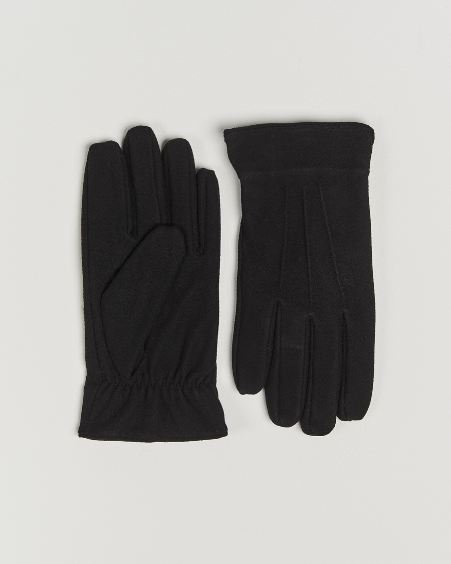 Amanda Christensen Lined Wool Gloves Black – Musta