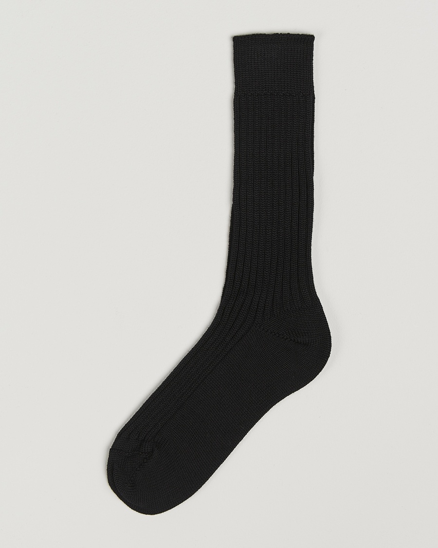 Bresciani Heavy Wool Socks Black – Musta