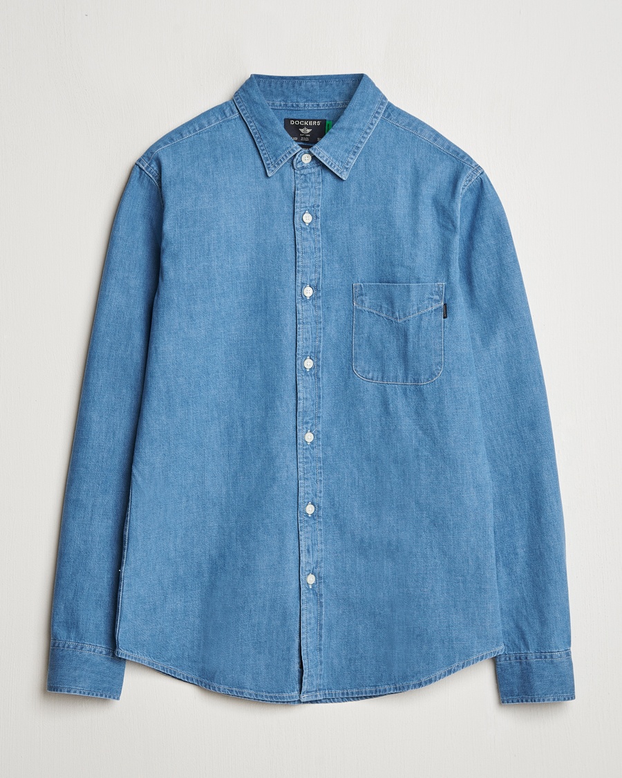 Dockers Original Slim Denim Shirt Draft – Sininen