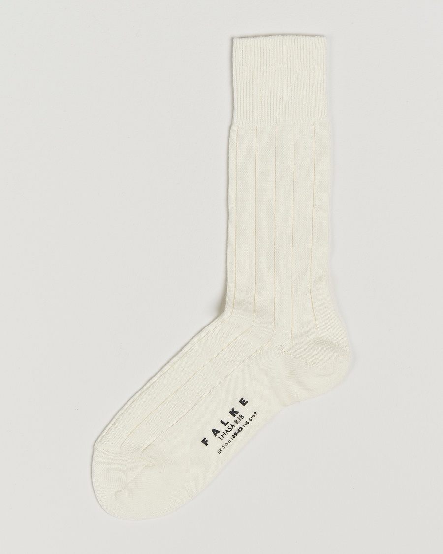 Falke Lhasa Cashmere Socks Off White – Valkoinen