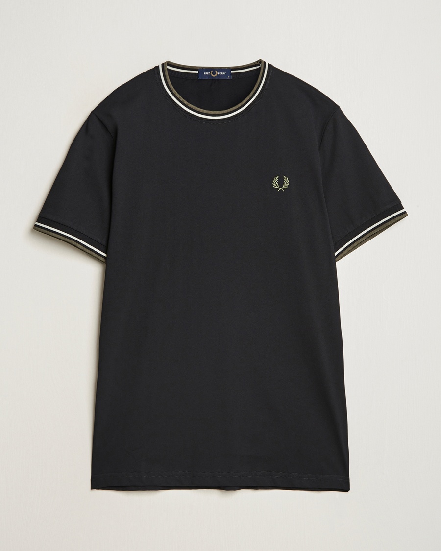 Fred Perry Twin Tipped T-Shirt Black – Musta