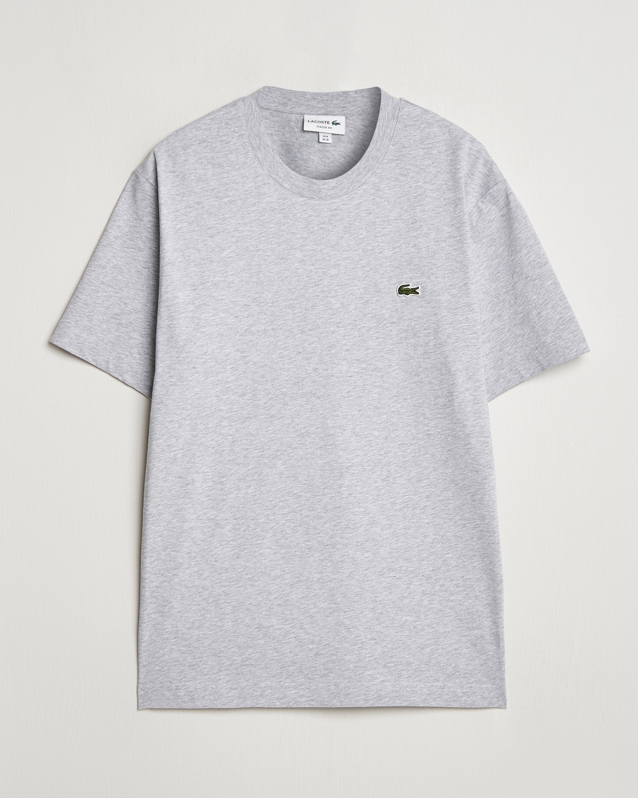 Lacoste Crew Neck T-Shirt Silver Chine – Harmaa