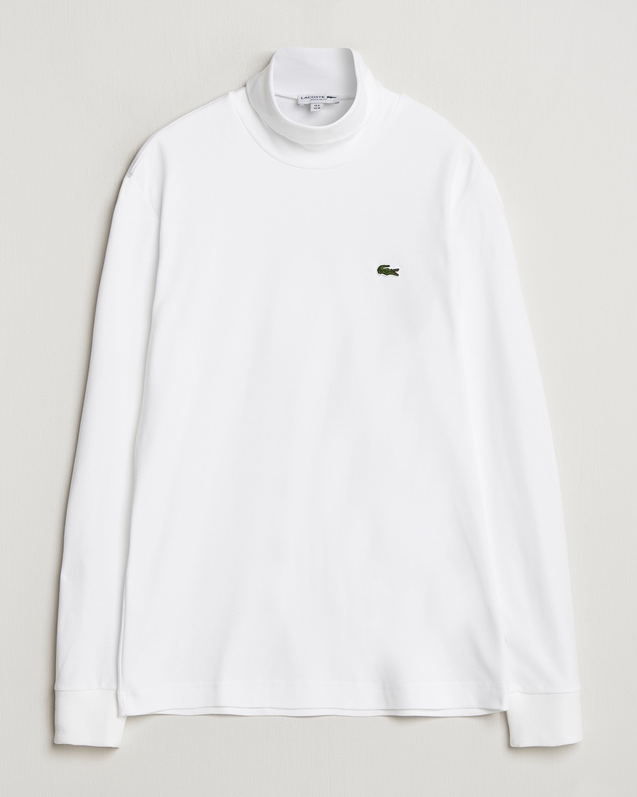 Lacoste Interlock Cotton Rollneck White – Valkoinen