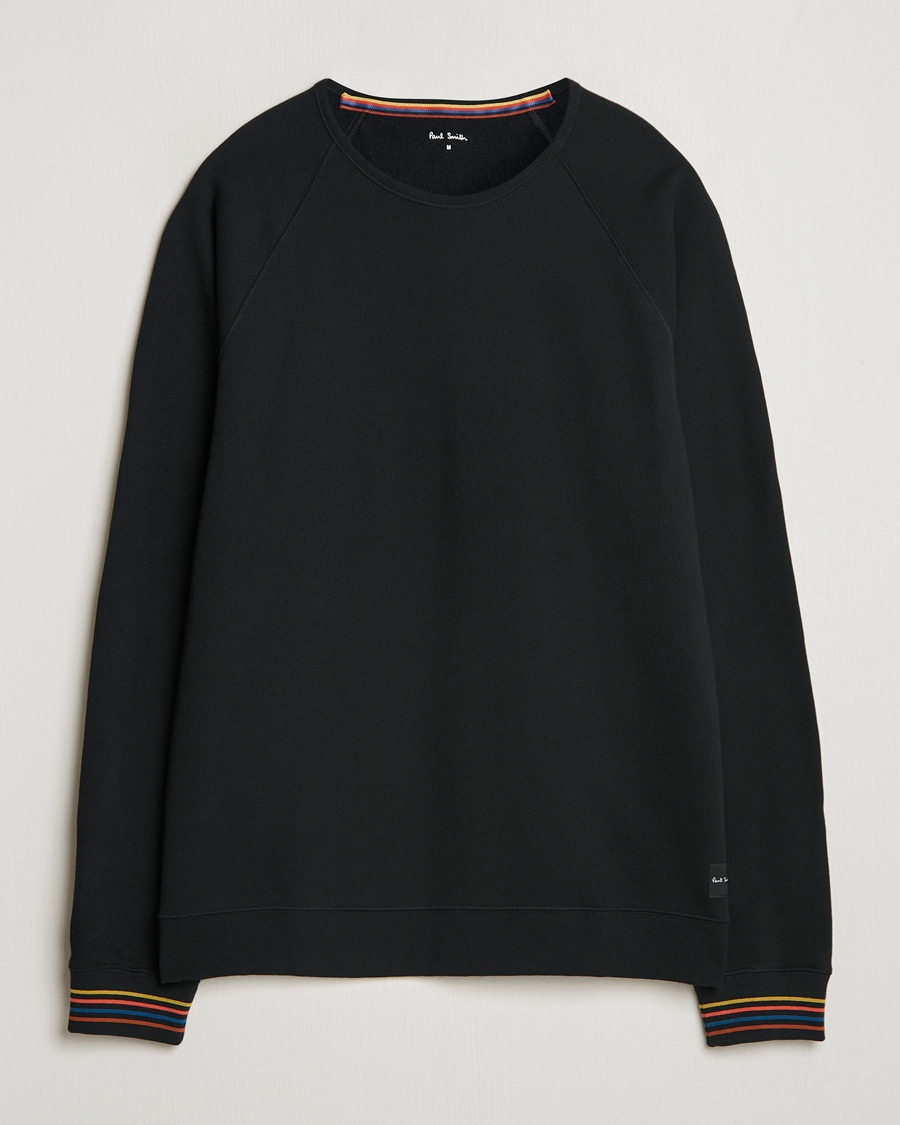 Paul Smith Artist Rib Crew Neck Sweatshirt Black – Musta