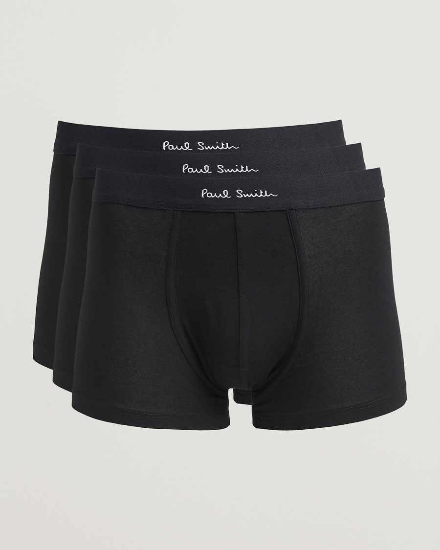 Paul Smith 3-Pack Trunk Black – Musta