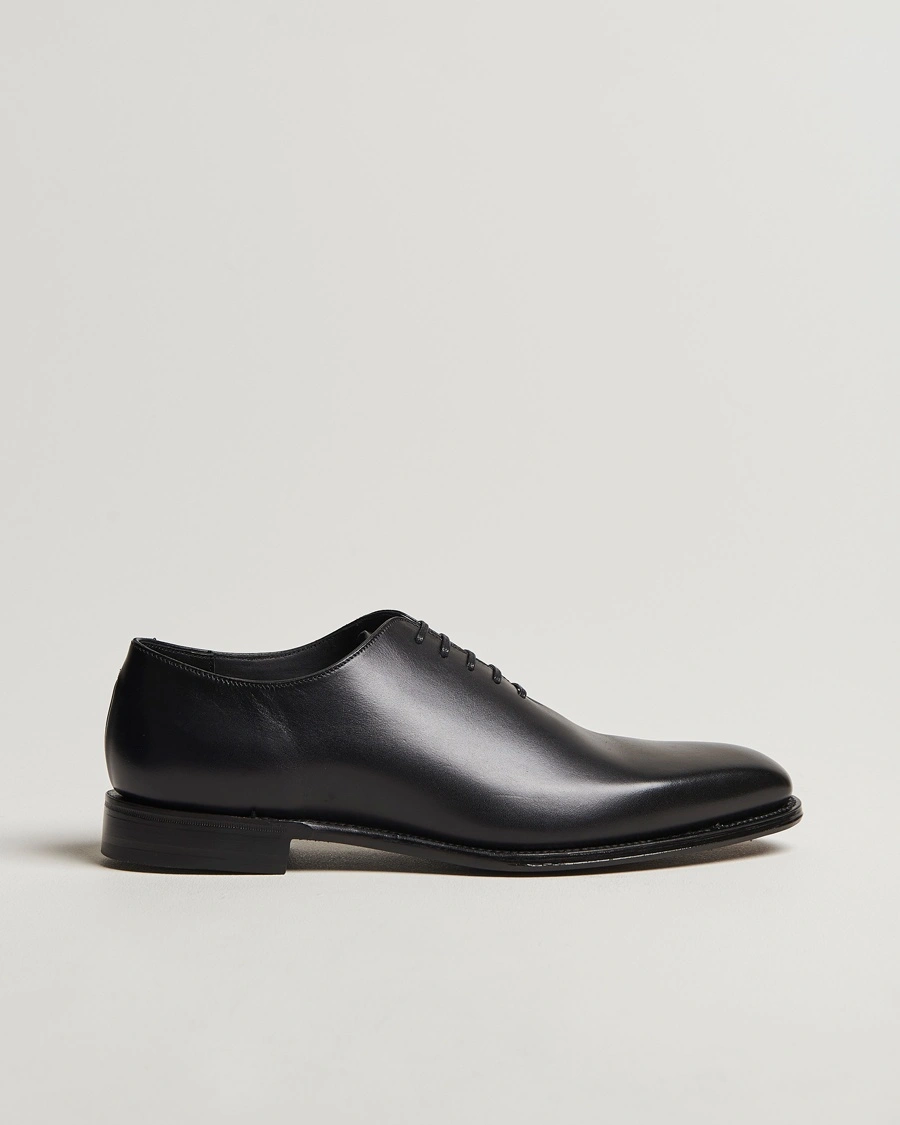 Loake 1880 Wholebury Wholecut Oxford Black Calf – Musta