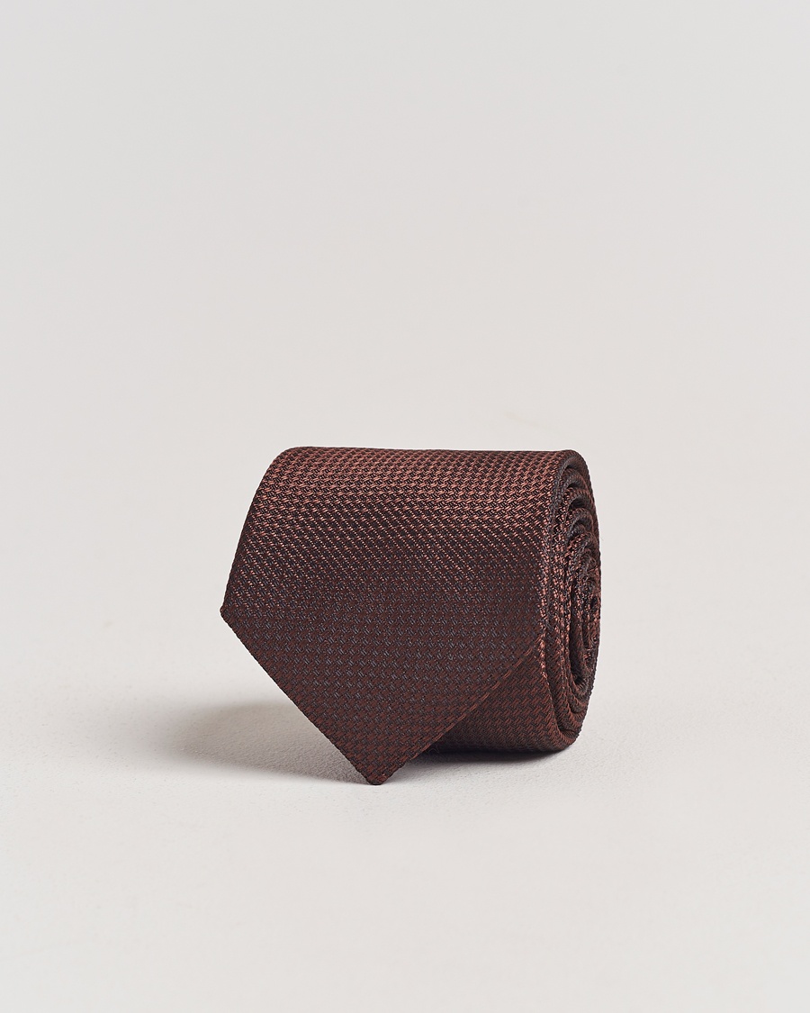 Morris Structure Tie Brown – Ruskea