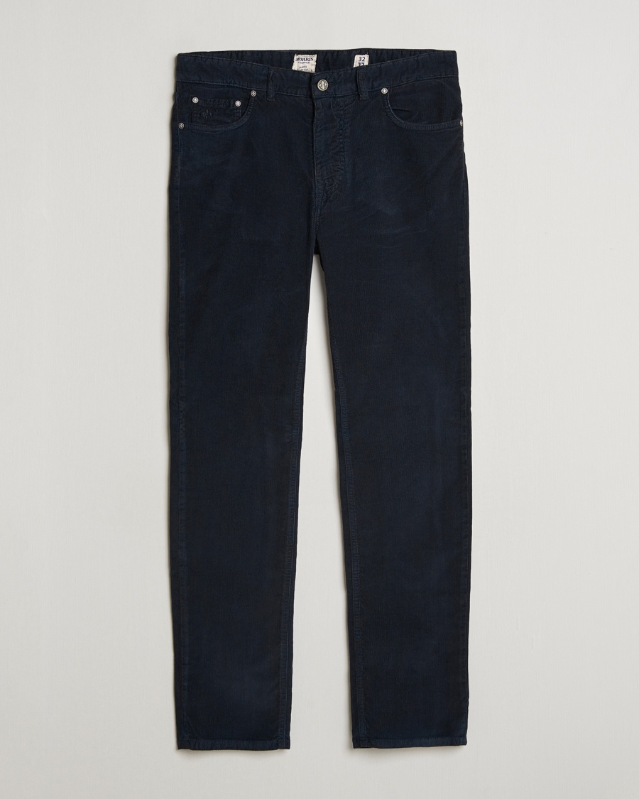 Morris James Corduroy 5-Pocket Pant Navy – Sininen