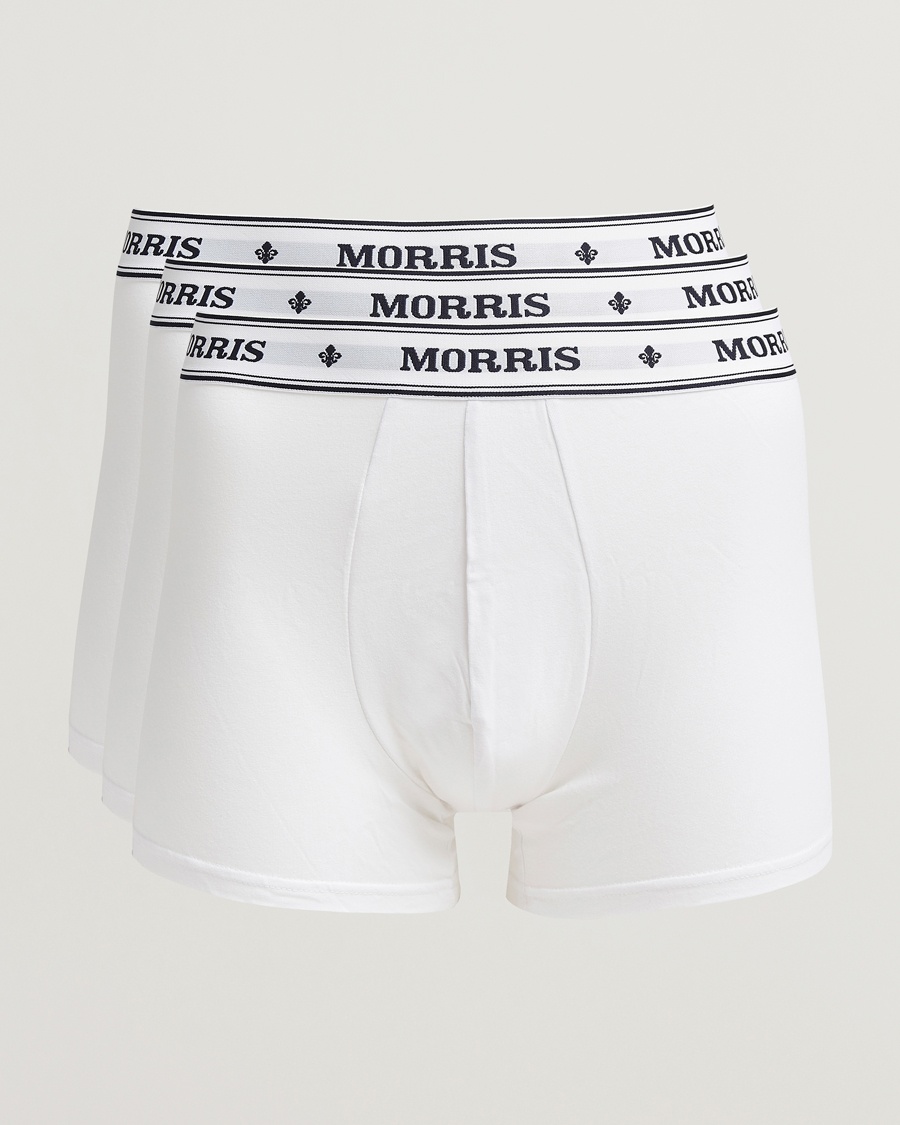 Morris Boxer Brief 3-Pack White – Valkoinen