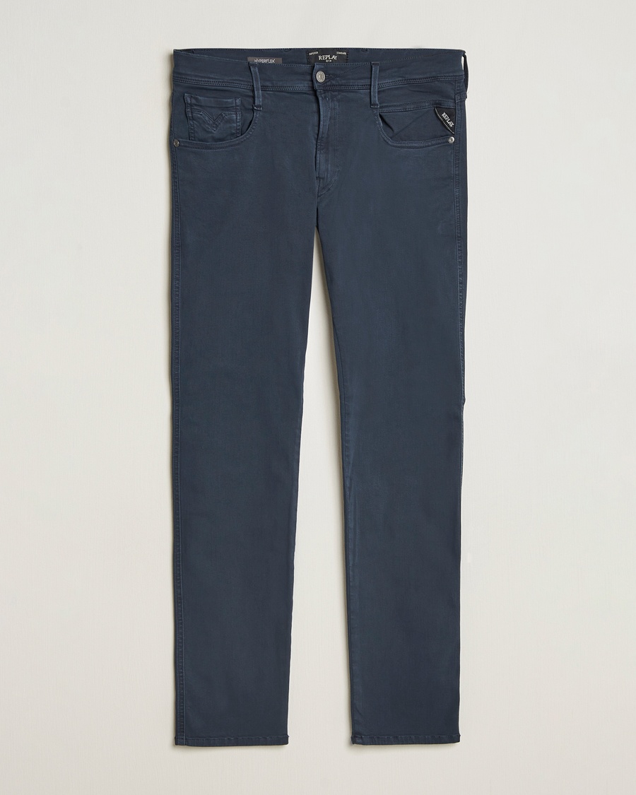 Replay Anbass Hyperflex X.Lite 5-Pocket Pants Navy – Sininen
