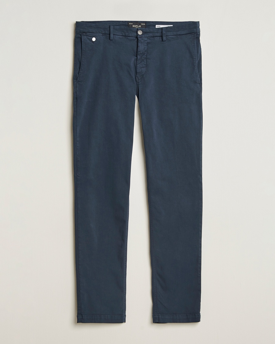 Replay Benni Hyperflex X-Lite Chinos Navy – Sininen