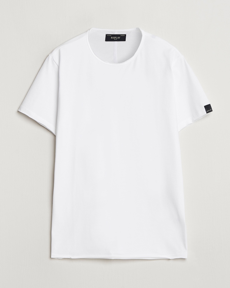 Replay Crew Neck T-Shirt White – Valkoinen