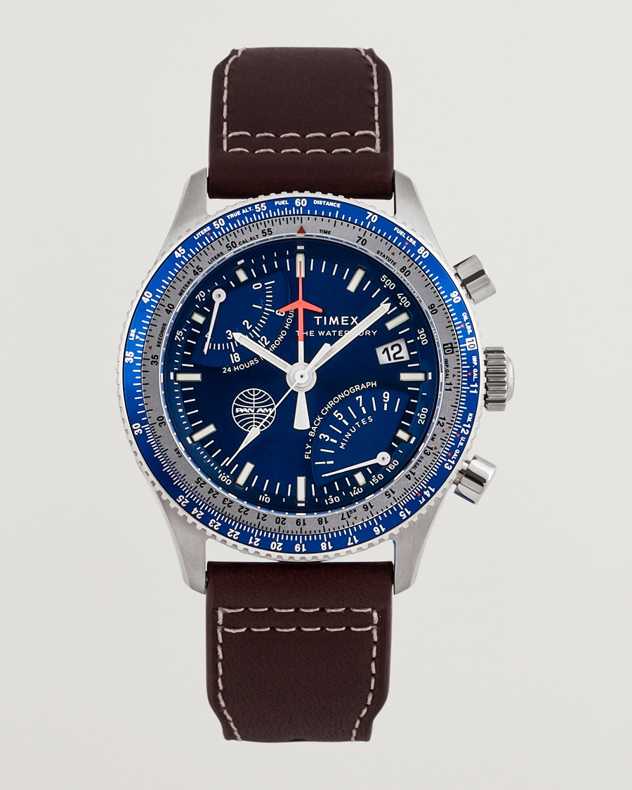 Timex Pan Am Flyback Chronograph 43mm Blue Dial – Sininen