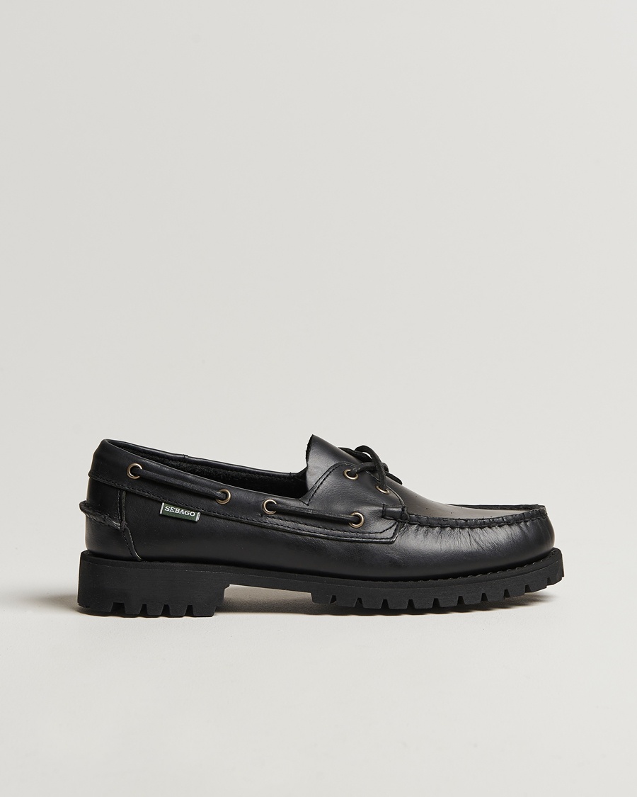 Sebago Ranger Waxy Leather Loafer Total Black – Musta