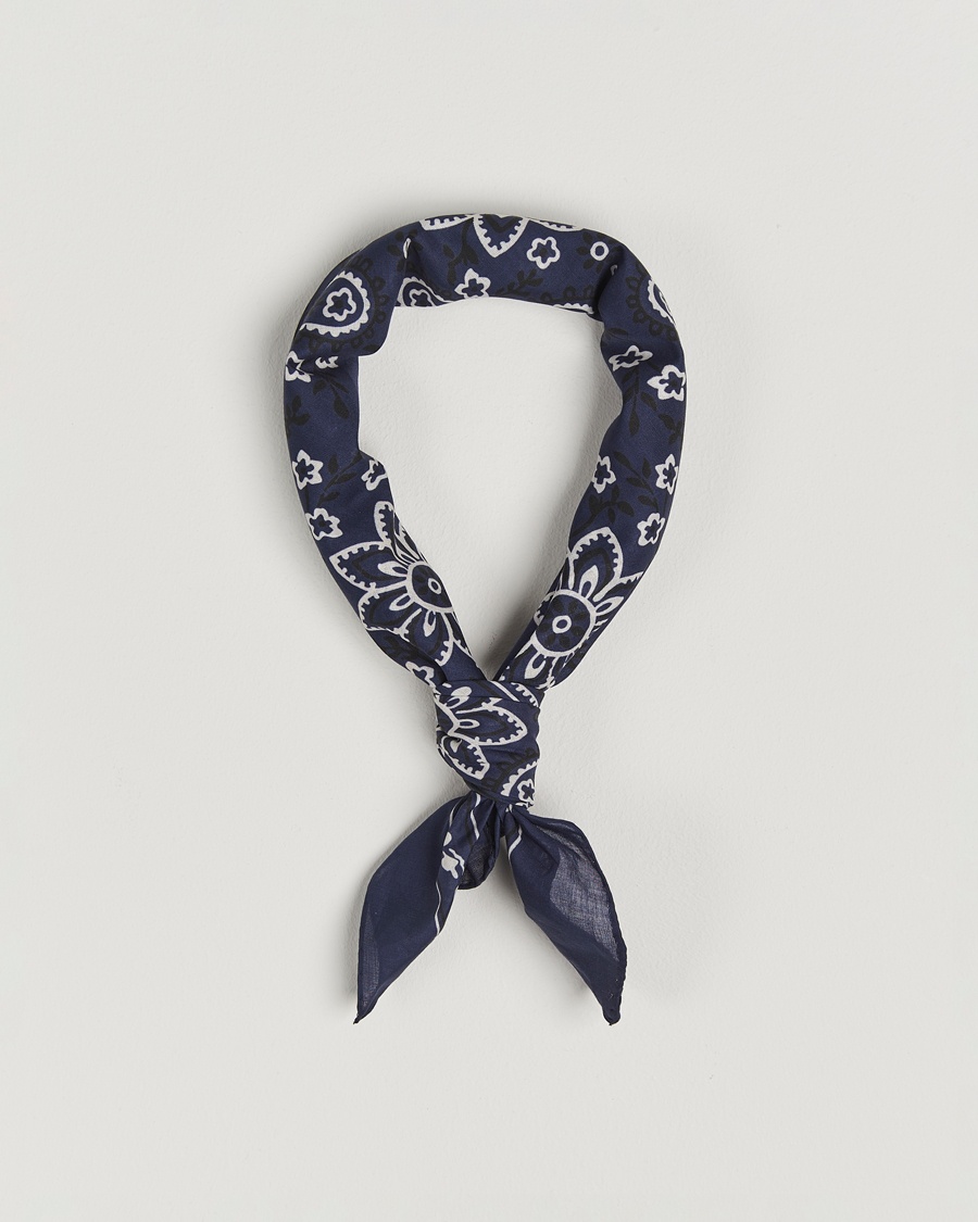 Drake's Drake'sClassic Paisley BandanaNavy – Sininen