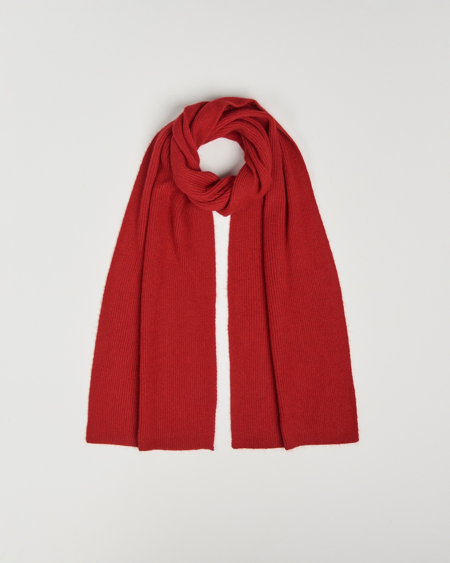 Le Bonnet Lambswool/Caregora Scarf Framboise – Punainen