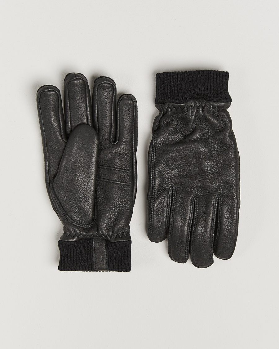 Hestra Tore Deerskin Primaloft Lined Glove Black – Musta