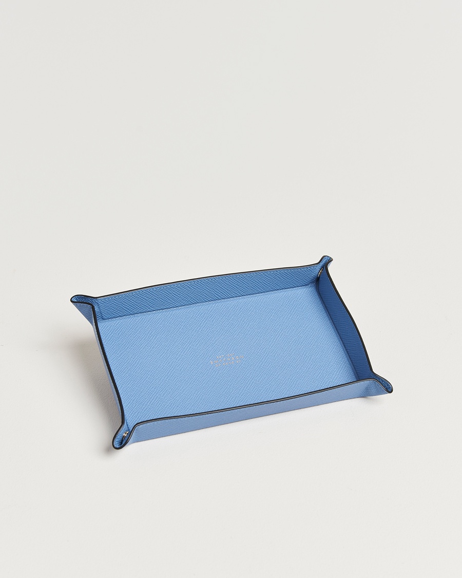 Smythson Panama Leather Trinket Tray Blue Nile – Sininen