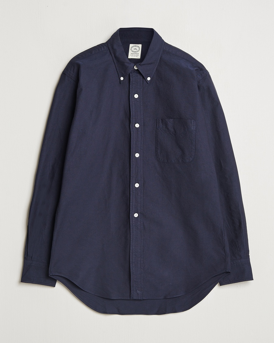 Kamakura Shirts Vintage Ivy Oxford Button Down Shirt Navy – Sininen