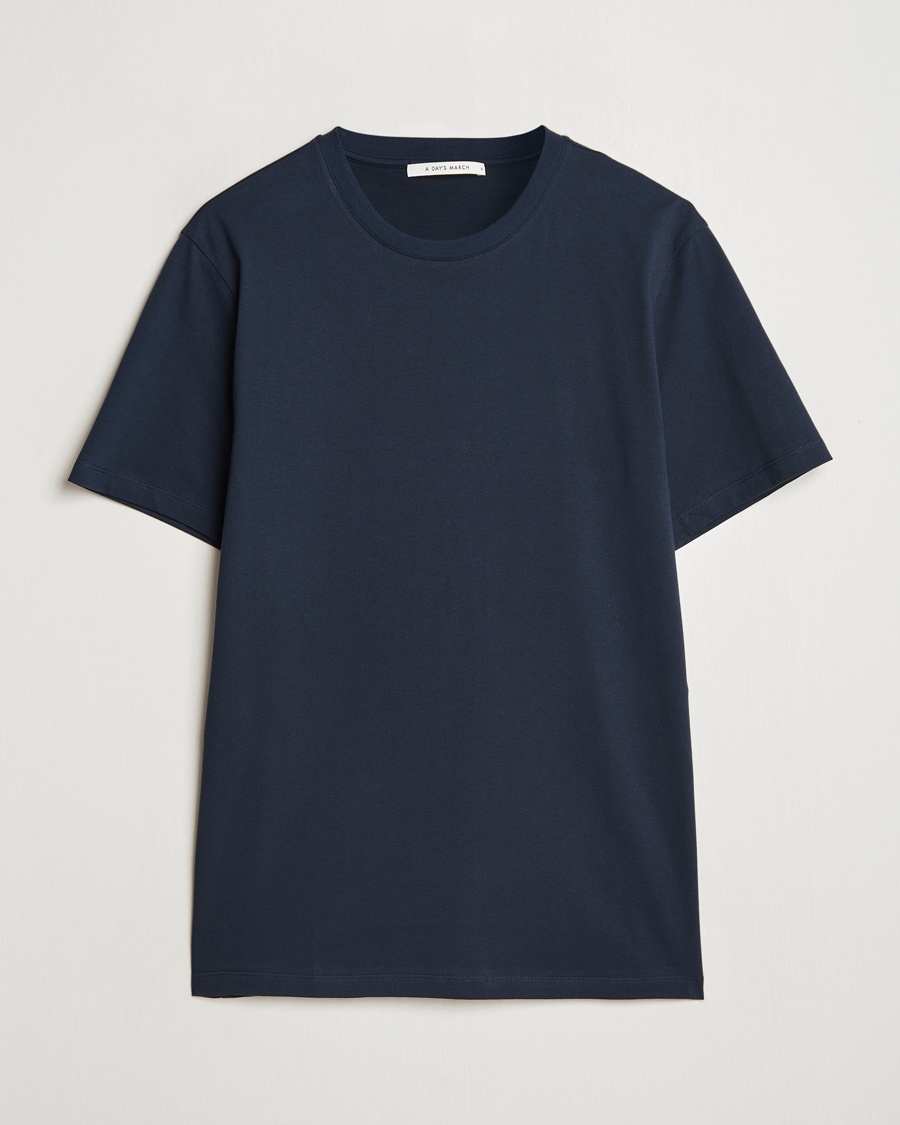 A Day's March Midweight T-Shirt Navy – Sininen