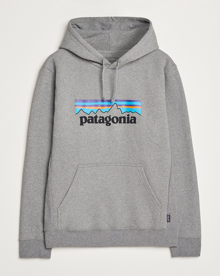 Patagonia P-6 Logo Uprisal Hoody Gravel Heather – Harmaa