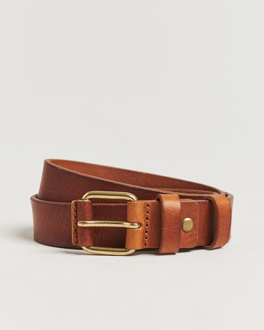 Nudie Jeans Dwayne Leather Belt Toffee Brown – Ruskea