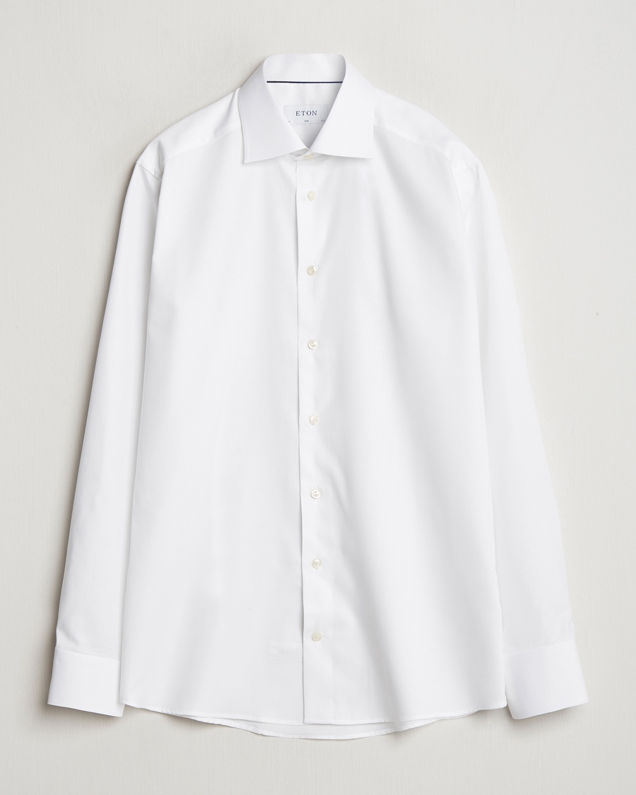 Eton Slim Fit Oxford Shirt White – Valkoinen