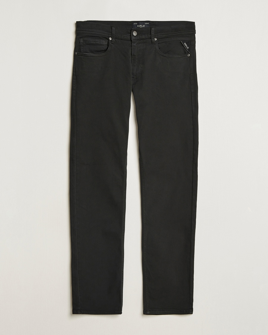 Replay Grover Hyperflex 5-Pocket Pants Black – Musta