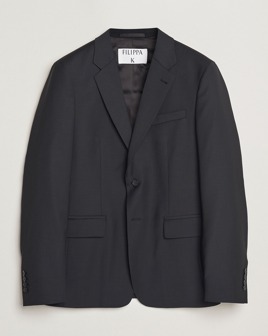 Filippa K Slim Wool Blazer Black – Musta