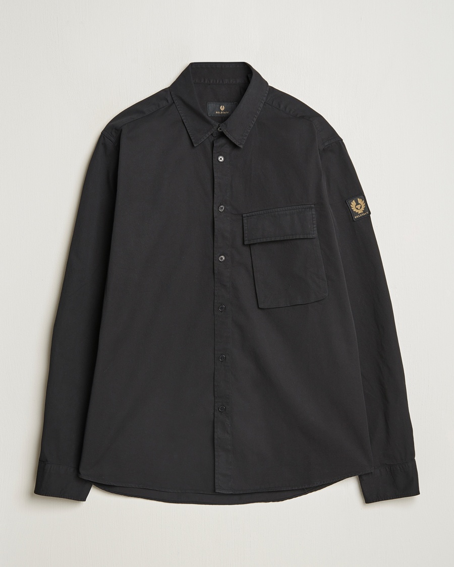 Belstaff Scale Cotton Pocket Shirt Black – Musta