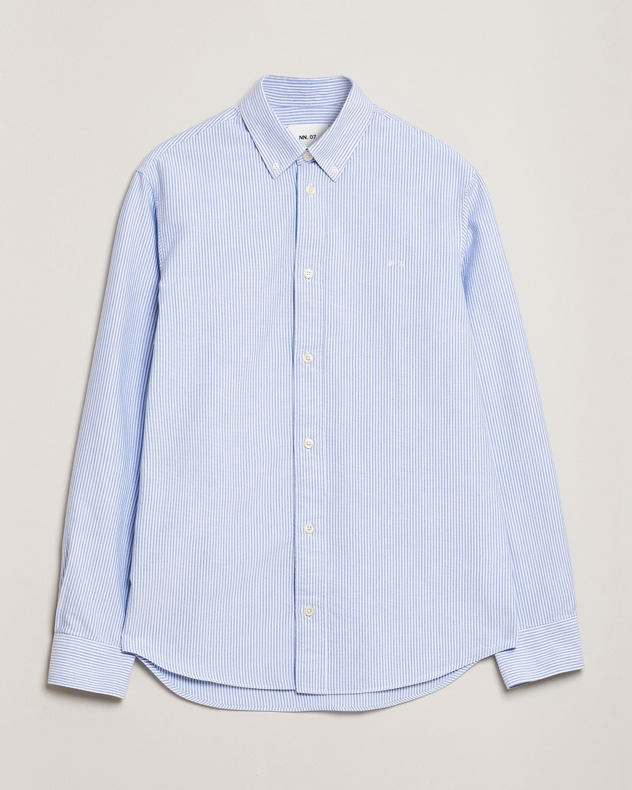 NN07 Colby Oxford Shirt Blue/White – Sininen