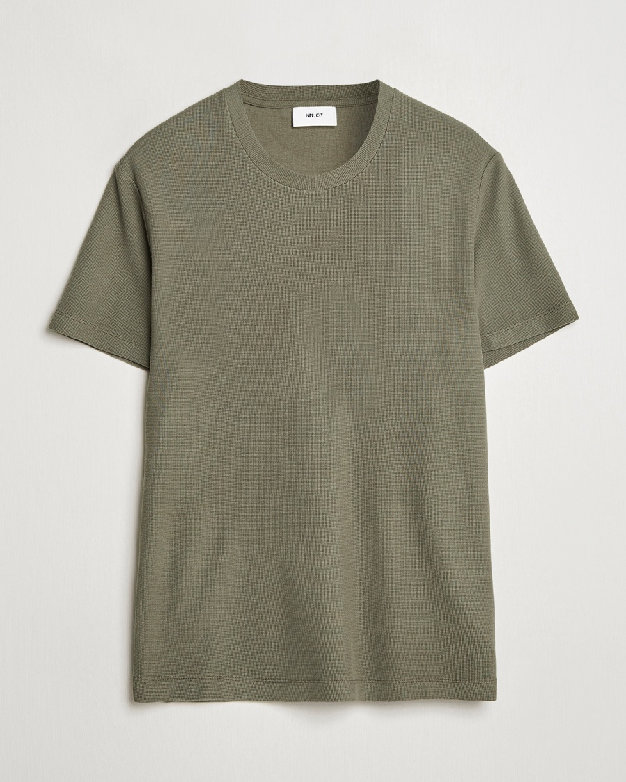 NN07 Clive Crew Neck T-Shirt Capers Green – Vihreä