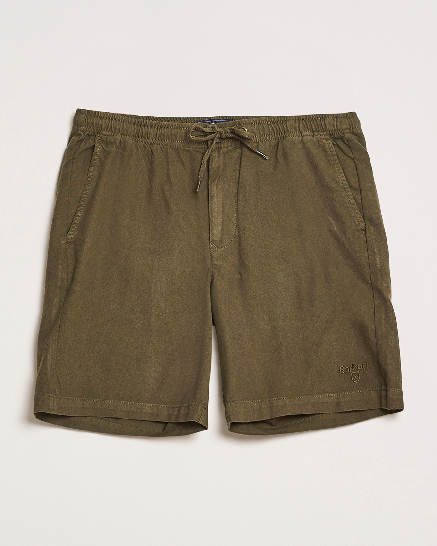 Barbour Lifestyle Washed Oxford Relaxed Shorts Uniform Green – Vihreä