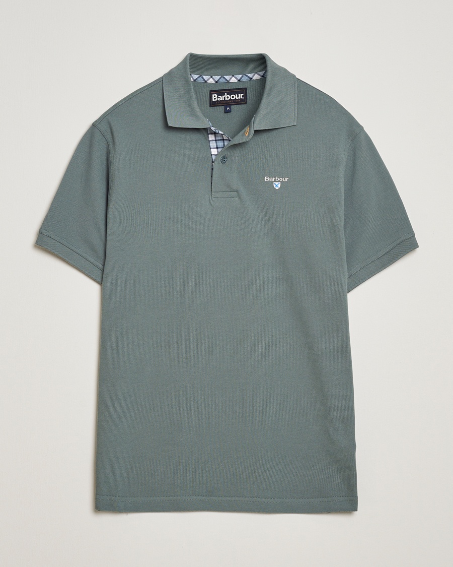 Barbour Lifestyle Tartan Pique Polo Vintage Teal – Vihreä