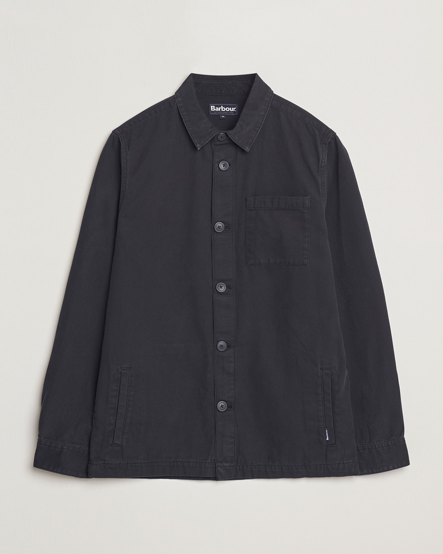 Barbour Lifestyle Washed Cotton Overshirt Navy – Sininen