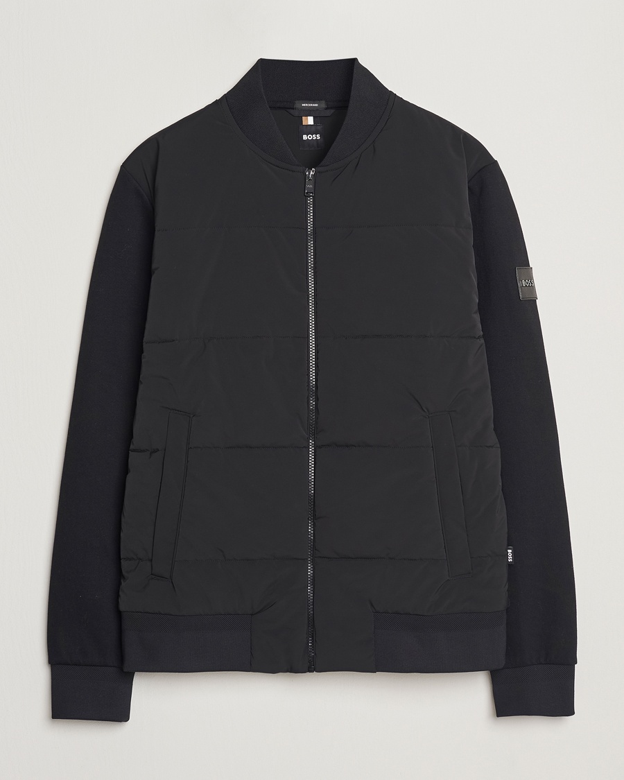 BOSS BLACK Skiles Hybrid Jacket Black – Musta