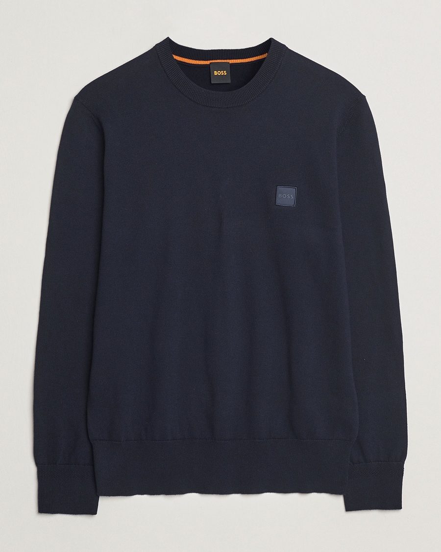 BOSS ORANGE Kanovano Knitted Sweater Dark Blue – Sininen