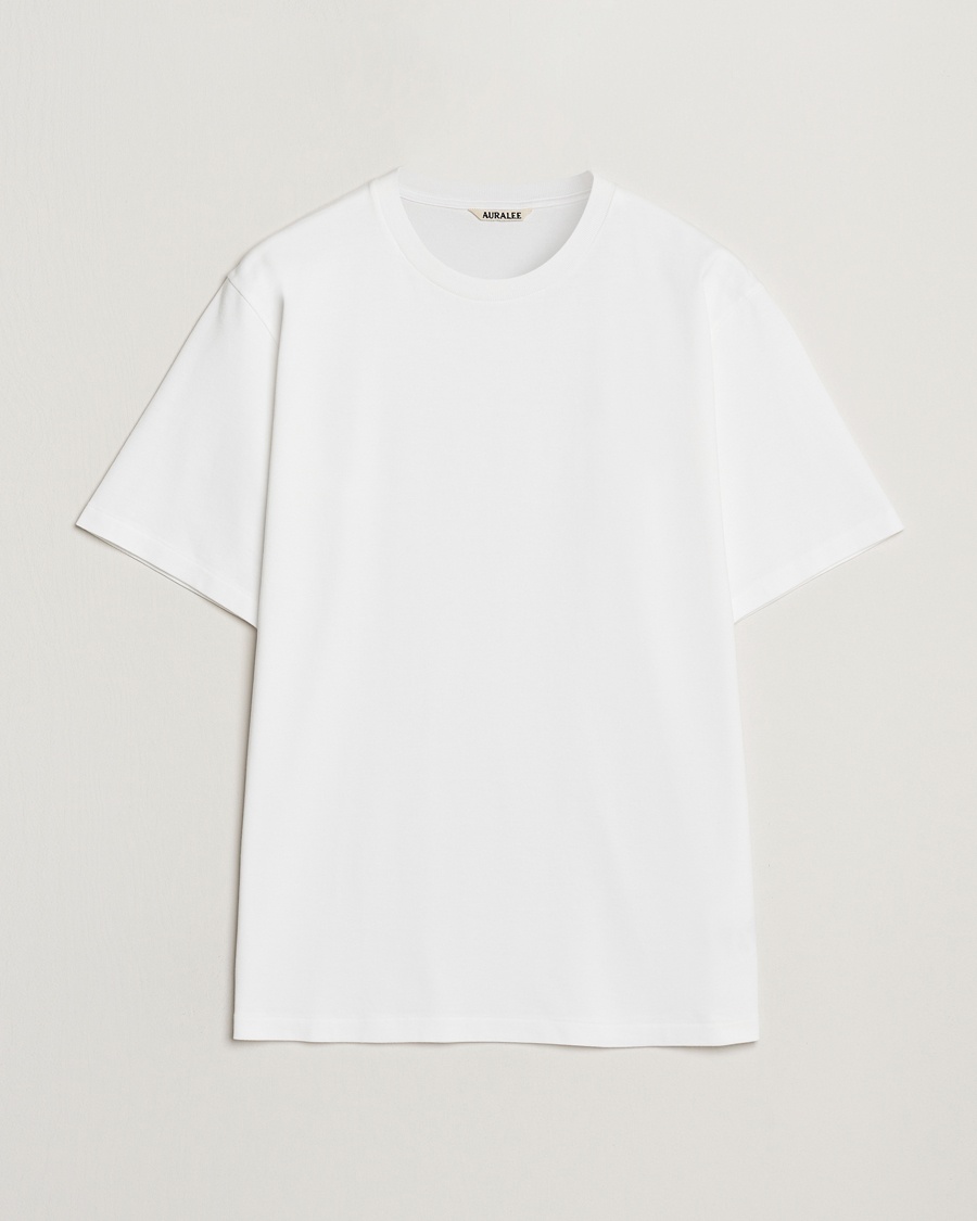 Auralee Luster Plating T-Shirt White – Valkoinen