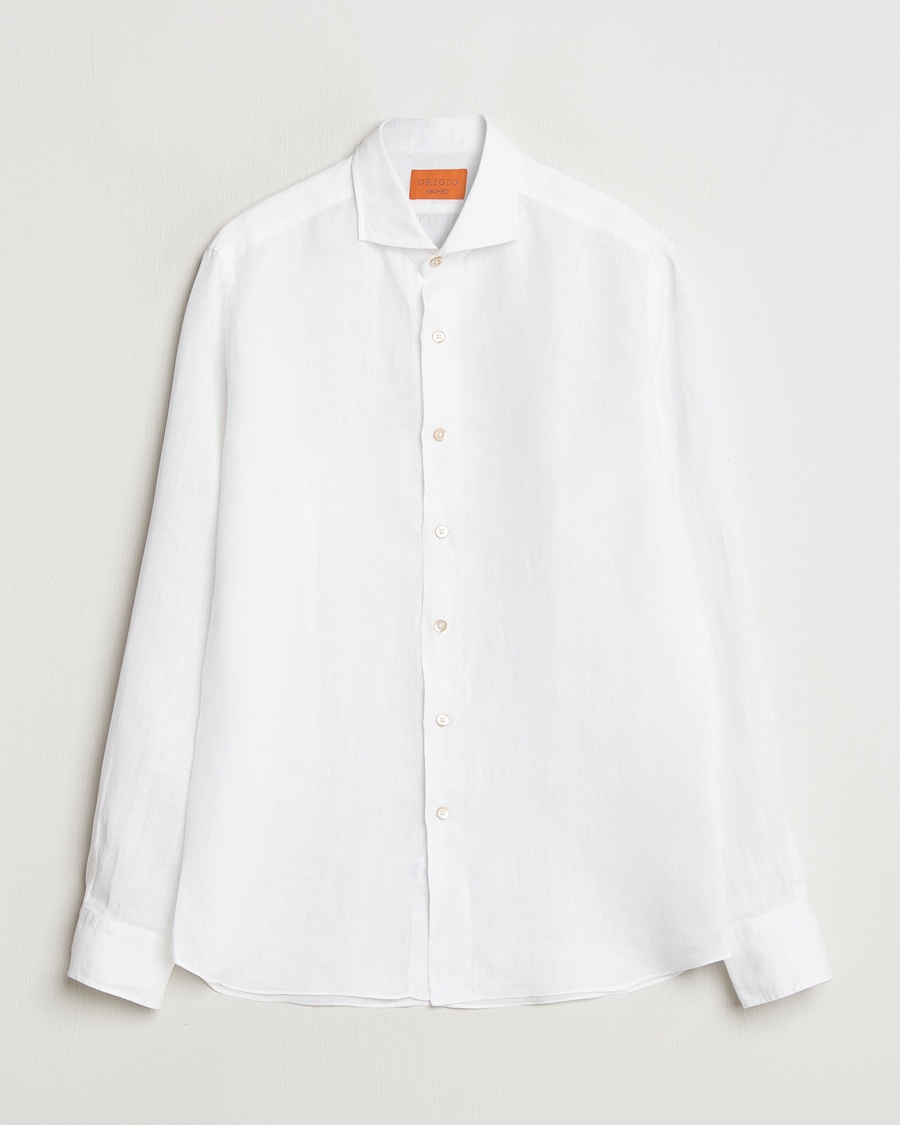 Grigio Linen Casual Shirt White – Valkoinen