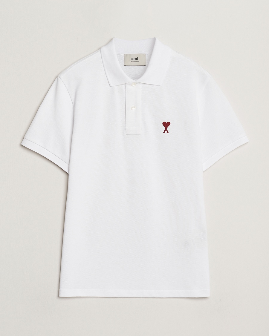 AMI Heart Logo Polo White – Valkoinen