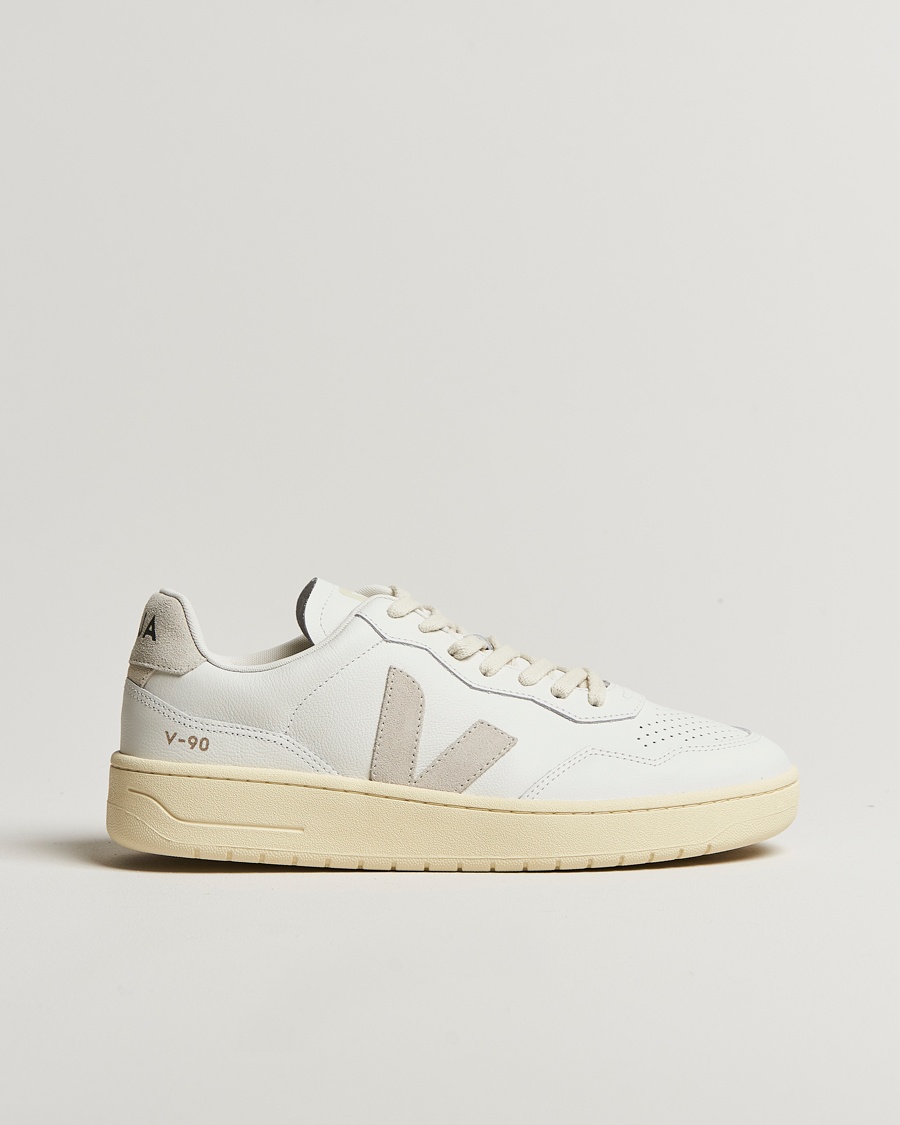 Veja V-90 Sneaker Extra White/Natural Suede – Valkoinen