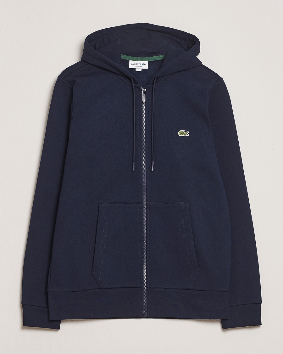 Lacoste Full Zip Hoodie Navy Blue – Sininen