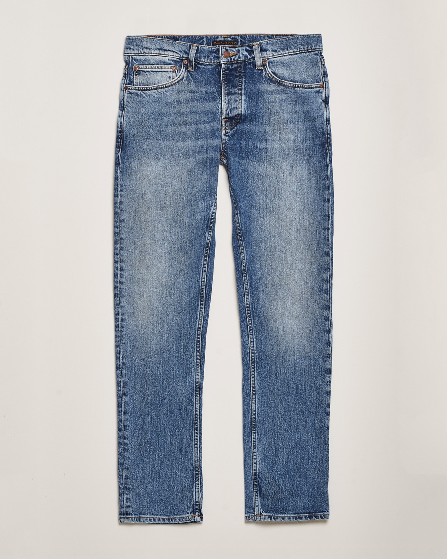 Nudie Jeans Solid Ollie Jeans Worn Vintage – Sininen