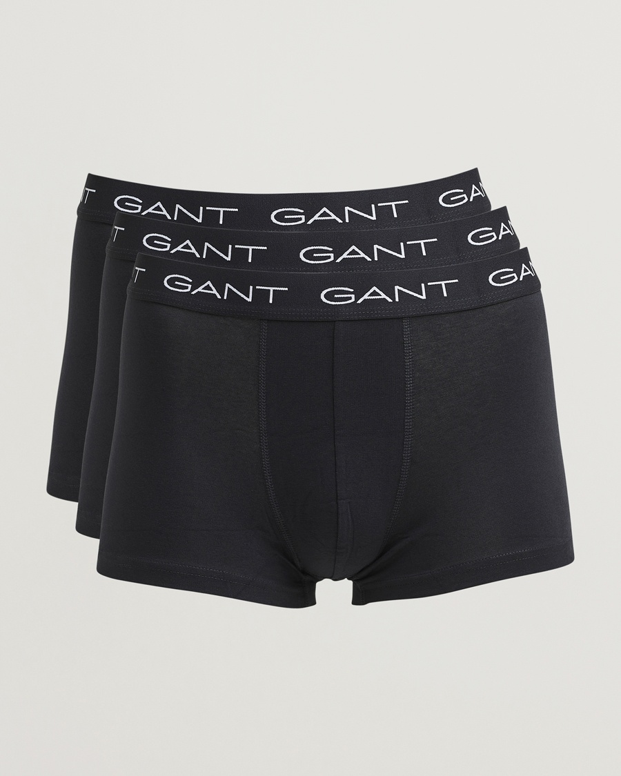 Gant 3-Pack Trunks Black – Musta