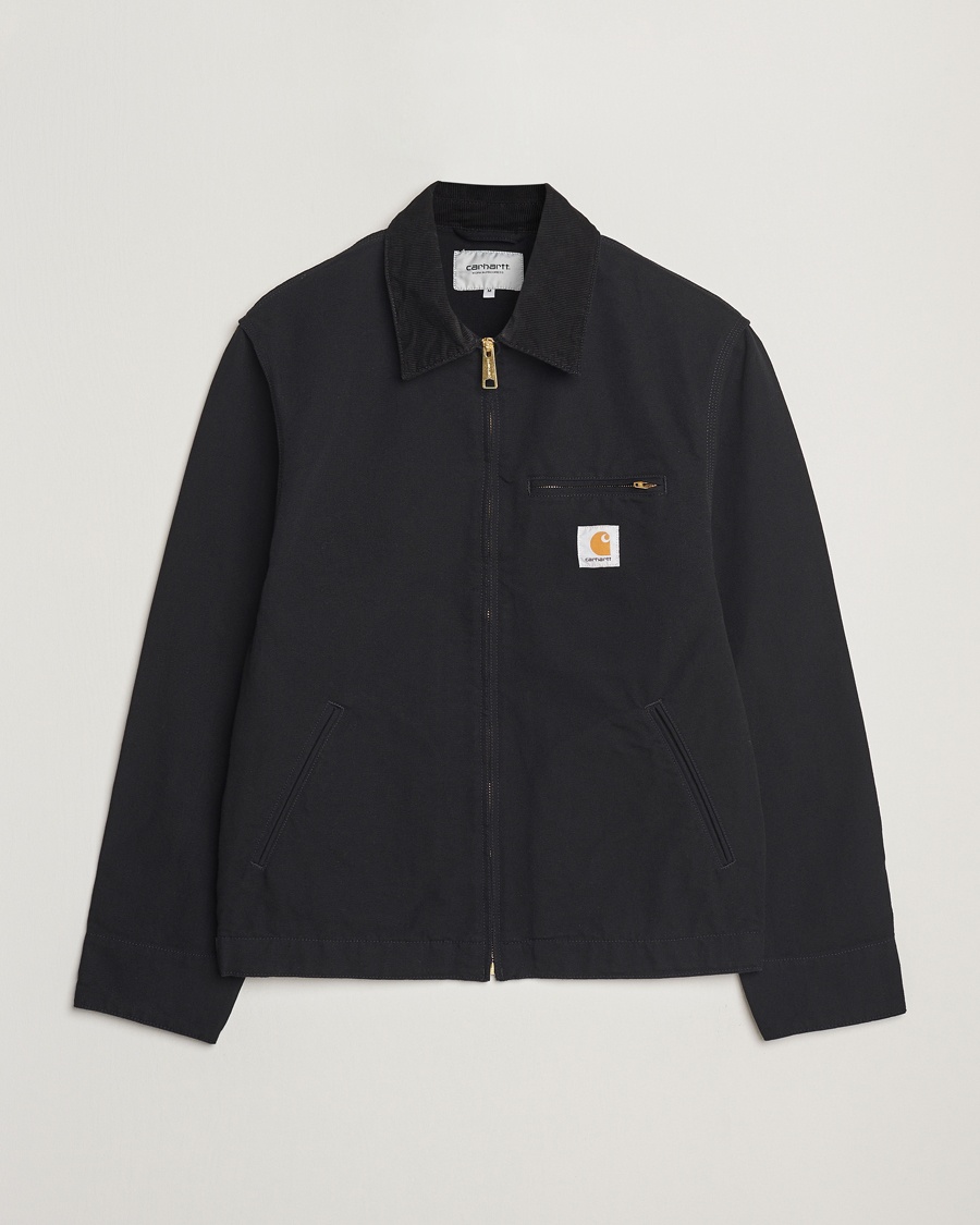 Carhartt WIP Detroit Jacket Dearborn Canvas Black – Musta