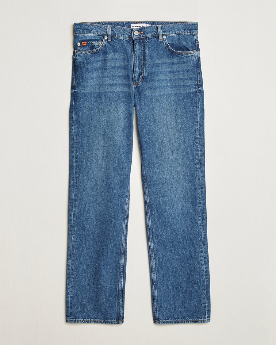 J.Lindeberg Cody Washed Reg Jeans Mid Blue – Sininen