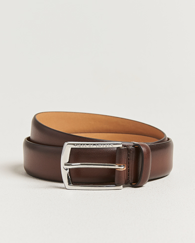 Tiger of Sweden Asenby Leather 3 cm Belt Dark Brown – Ruskea